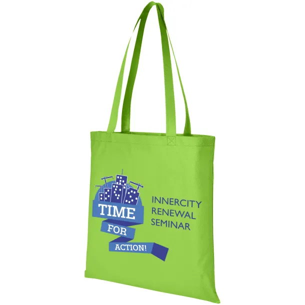 Zeus large non-woven convention tote bag Lime