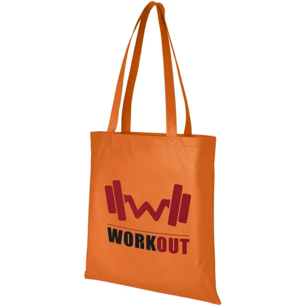 Zeus large non-woven convention tote bag Orange