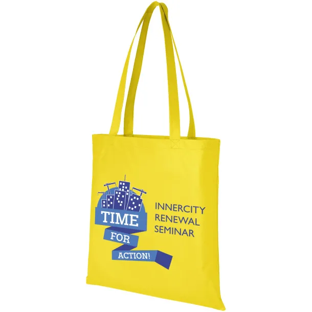 Zeus large non-woven convention tote bag - Unbranded Yellow