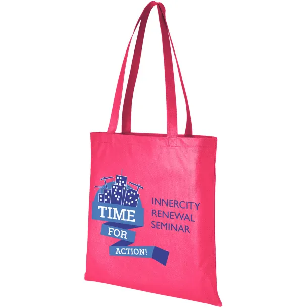 Zeus large non-woven convention tote bag Magenta