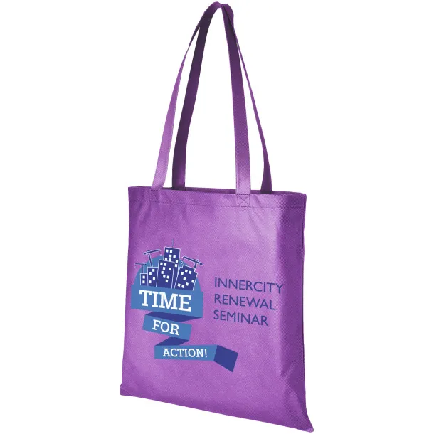 Zeus large non-woven convention tote bag Lavanda