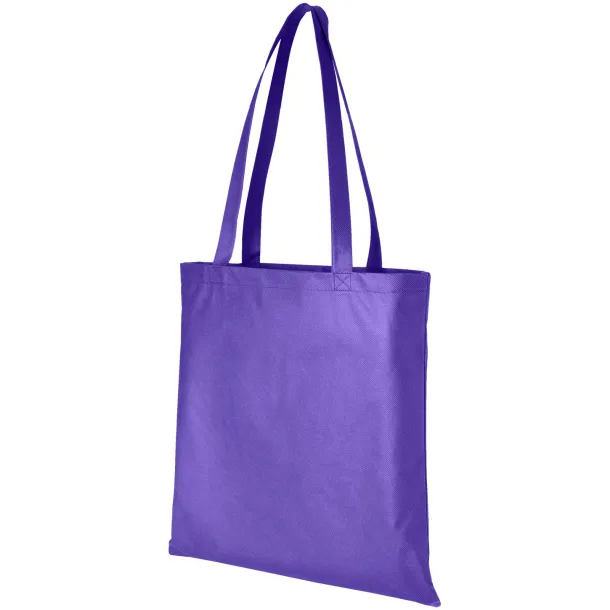 Zeus large non-woven convention tote bag Dark purple