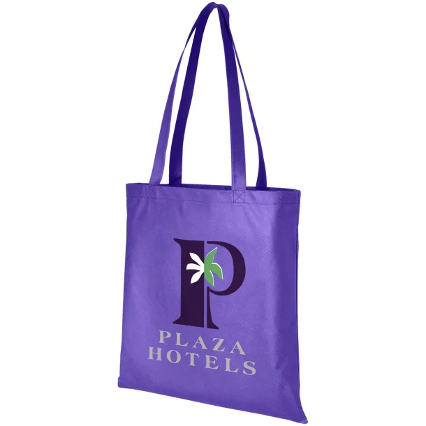 Zeus large non-woven convention tote bag Dark purple