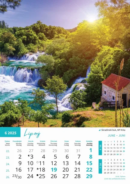  "PRIRODA" color calendar Color