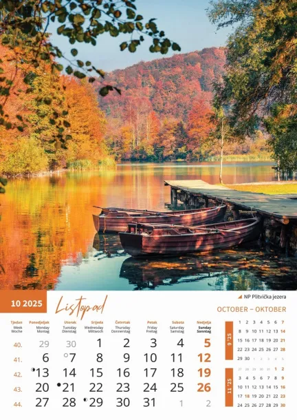  "PRIRODA" color calendar Color