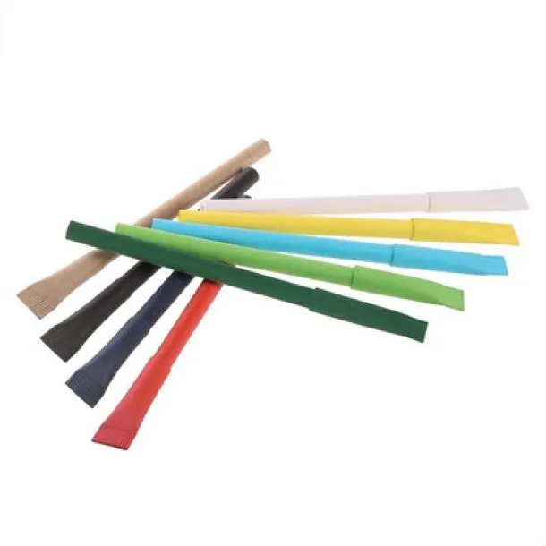  Kemijska olovka od valjanog papira s poklopcem Plava