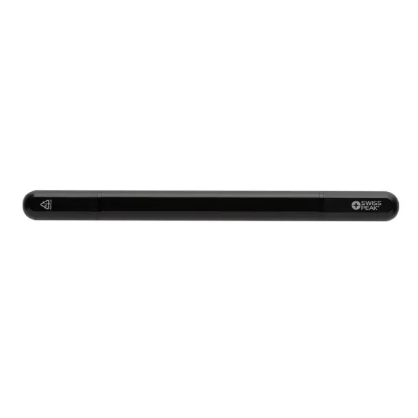  Swiss Peak Storm RCS recycled aluminum dual tip pen - Swiss Peak Black 