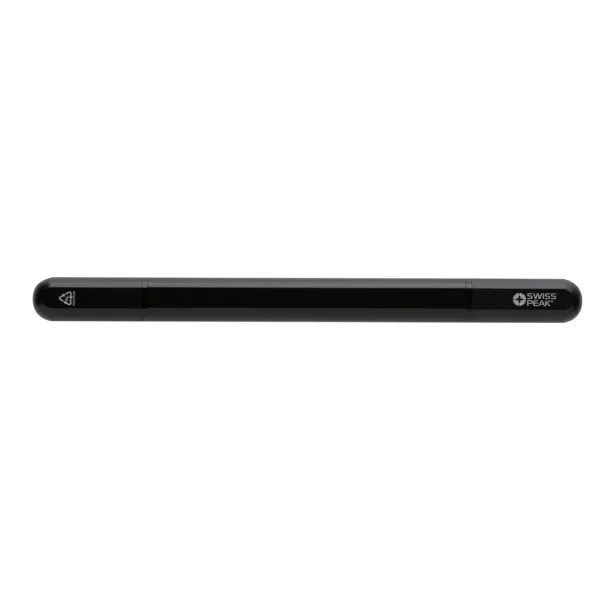  Swiss Peak Storm RCS recycled aluminum dual tip pen - Swiss Peak Black 