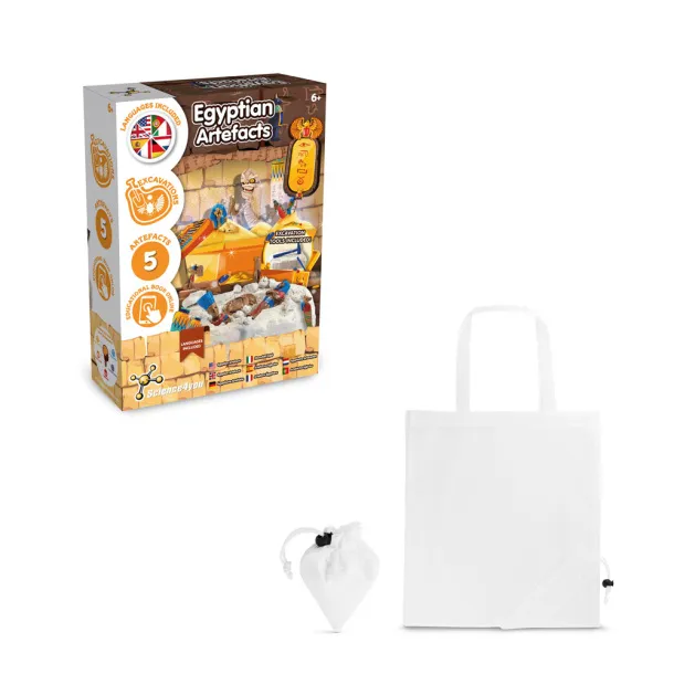 Ancient Egypt Excavation Kit V Educational game supplied with a 190T folding gift bag White