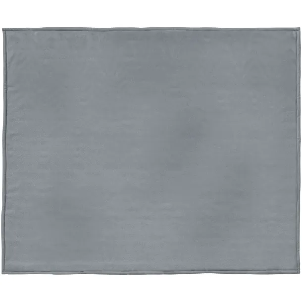 Springwood soft fleece and sherpa plaid blanket - Seasons Grey Off white