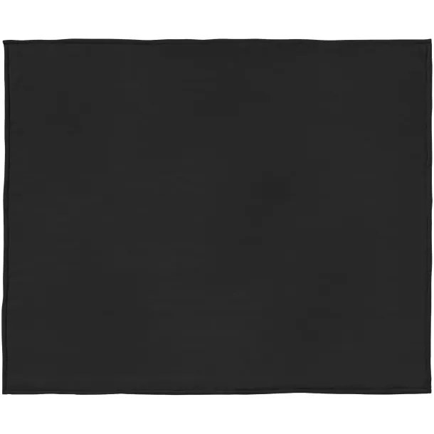 Springwood mekani pokrivač od flisa i šerpe - Seasons Crna Off white