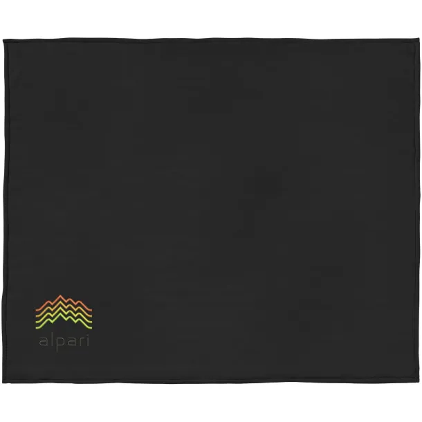 Springwood soft fleece and sherpa plaid blanket - Seasons Crna Off white