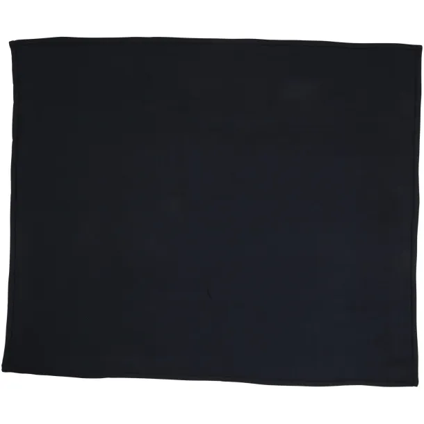 Springwood soft fleece and sherpa plaid blanket - Seasons Navy Blue Off white