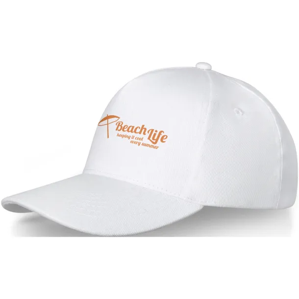 Doyle 5 panel cap - Elevate Life White