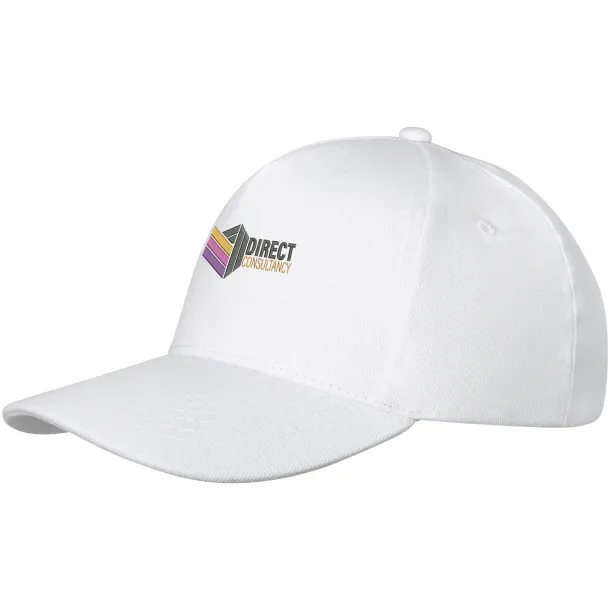 Doyle 5 panel cap - Elevate Life White