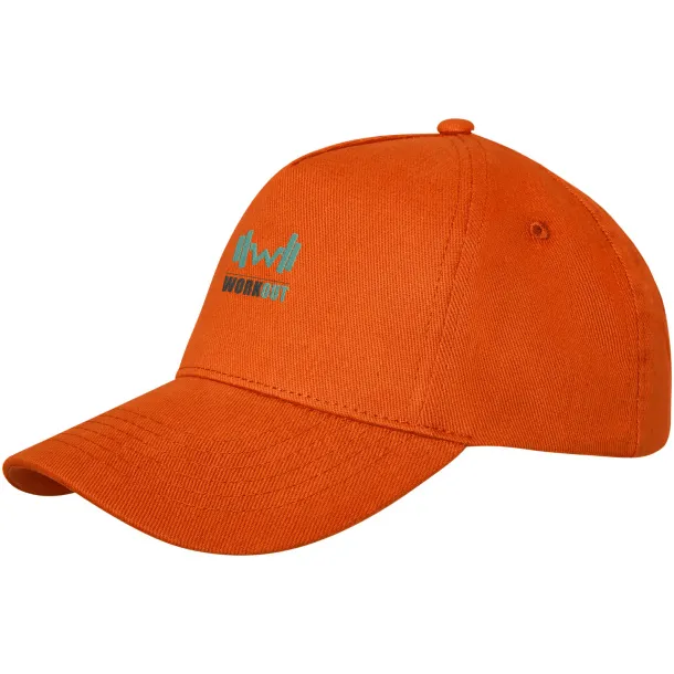 Doyle 5 panel cap - Elevate Life Orange