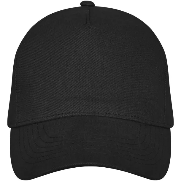 Doyle 5 panel cap - Elevate Life Solid black