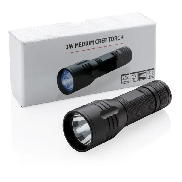  3W medium CREE torch - XD Collection Black 