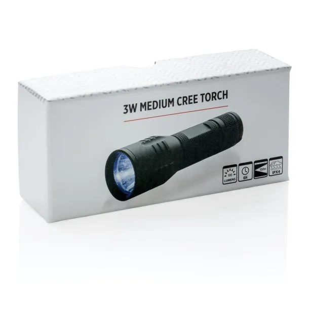  3W medium CREE torch - XD Collection Black 