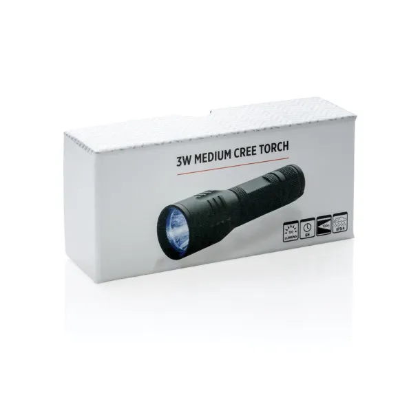  3W medium CREE torch - XD Collection Black 