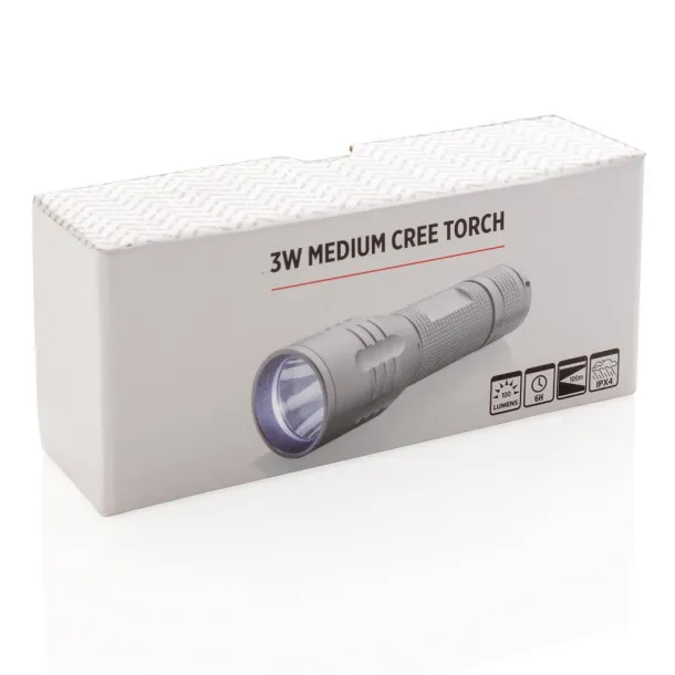  3W medium CREE torch - XD Collection Grey Black