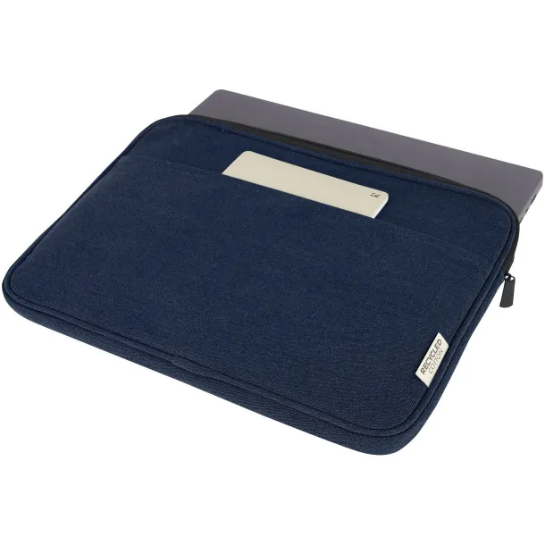 Joey 14" GRS recycled canvas laptop sleeve 2L Navy Blue