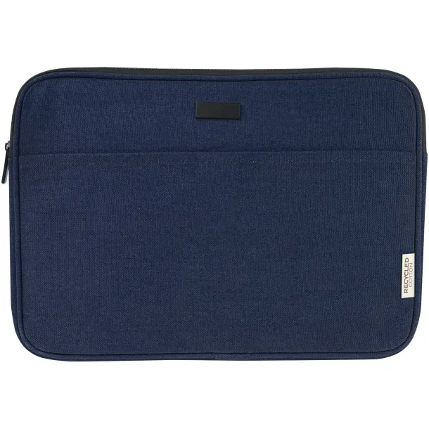 Joey 14" GRS recycled canvas laptop sleeve 2L Navy Blue