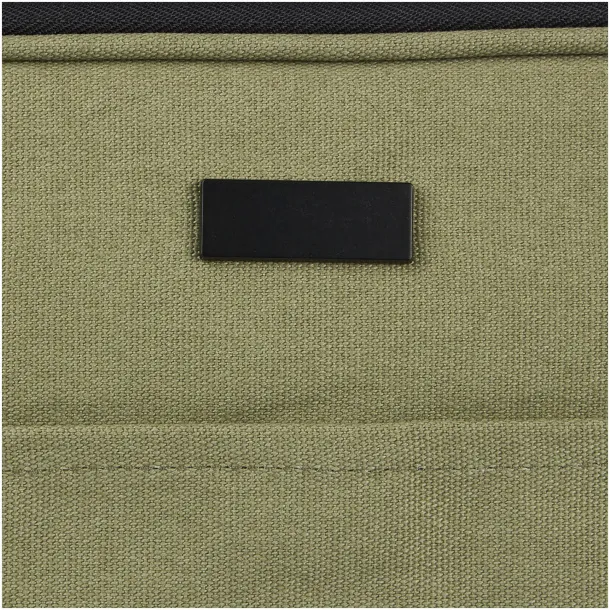 Joey 14" GRS recycled canvas laptop sleeve 2L Olive