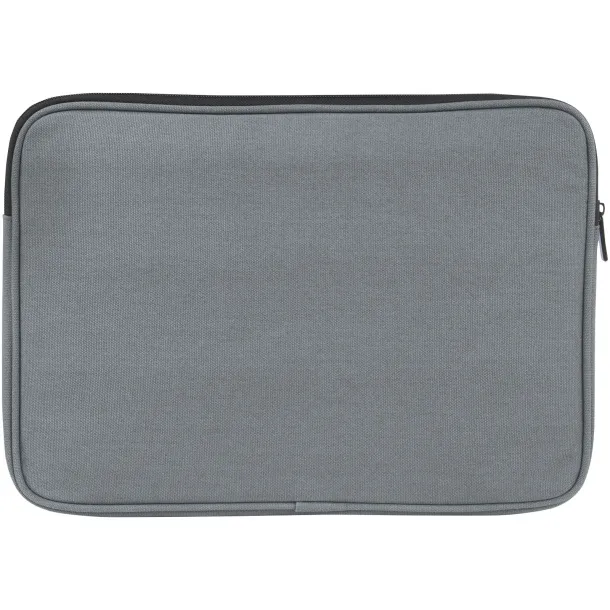 Joey 14" GRS recycled canvas laptop sleeve 2L Grey