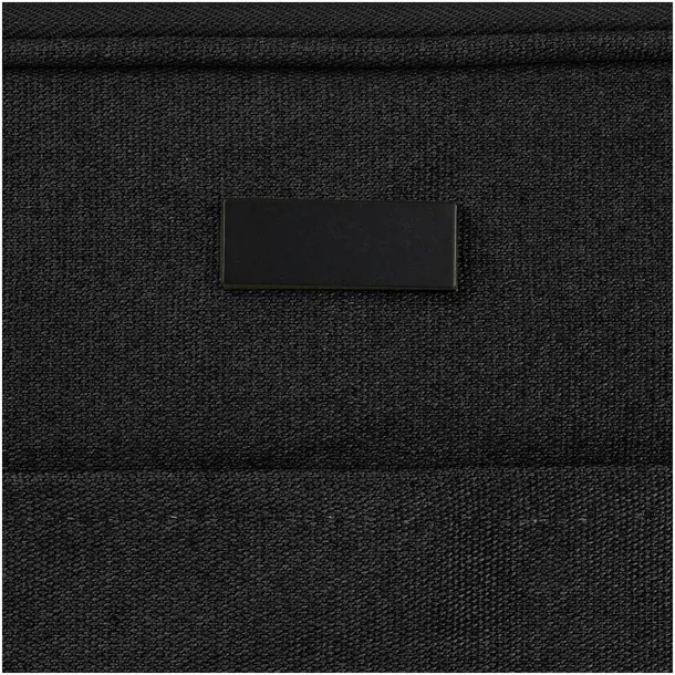 Joey 14" GRS recycled canvas laptop sleeve 2L Solid black