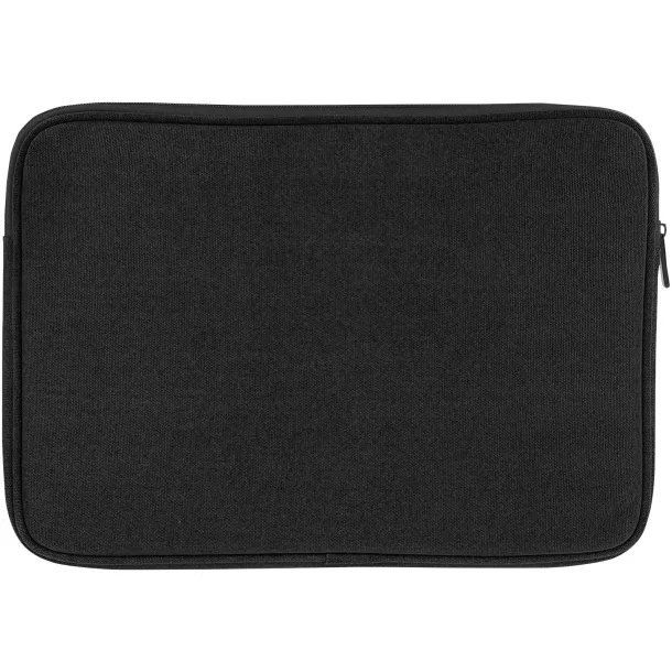 Joey 14" GRS recycled canvas laptop sleeve 2L Solid black