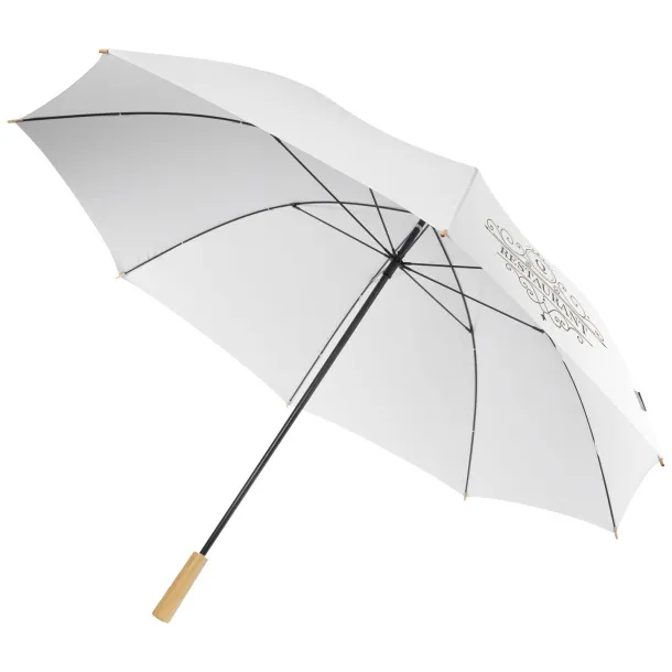 Romee 30'' windproof recycled PET golf umbrella - Unbranded White