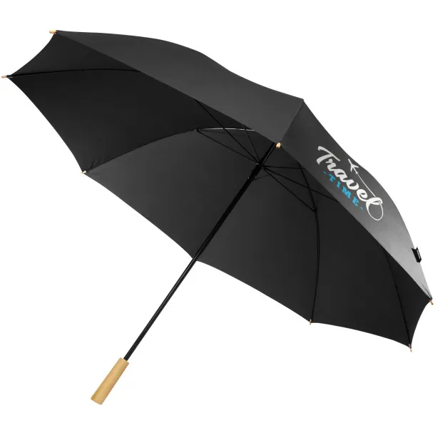 Romee 30'' windproof recycled PET golf umbrella Solid black