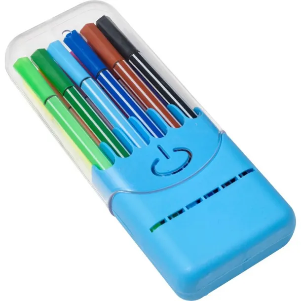  Felt tip pens set blue