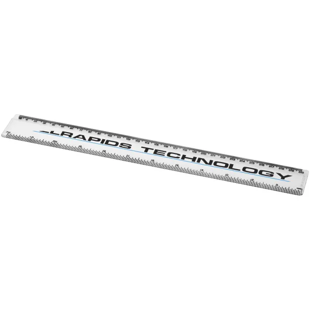 Renzo 30 cm plastic ruler - PF Manufactured White