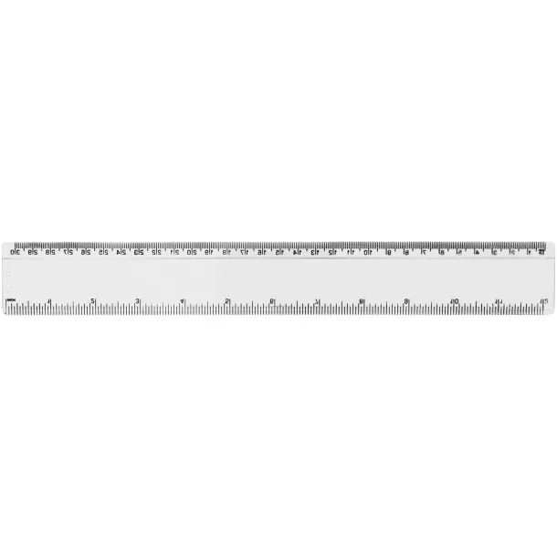 Renzo 30 cm plastic ruler - Unbranded White