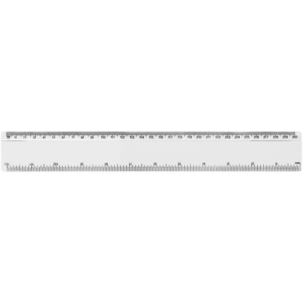 Renzo 30 cm plastic ruler - Unbranded White