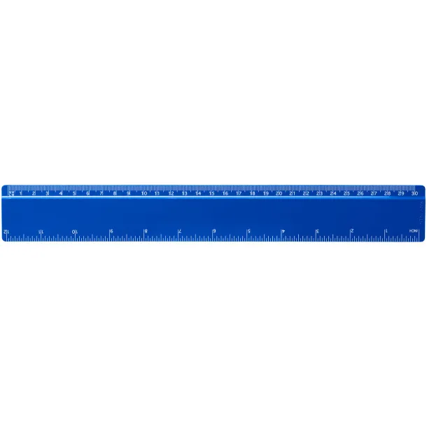 Renzo 30 cm plastic ruler Blue