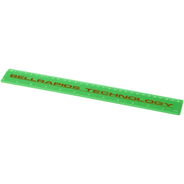 Renzo 30 cm plastic ruler - PF Manufactured Green