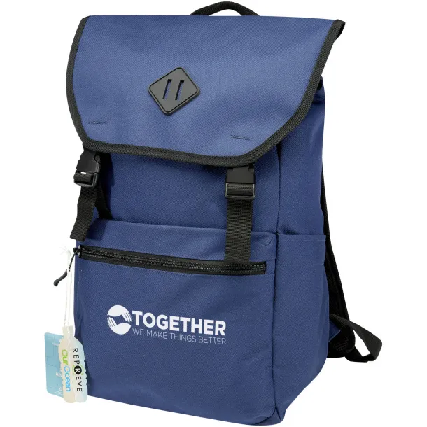 Repreve® Ocean 15" GRS RPET laptop backpack 16L - Elevate NXT Navy Blue