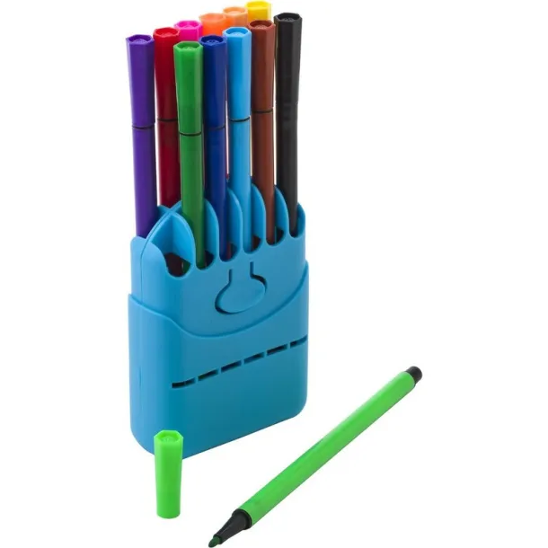  Felt tip pens set blue