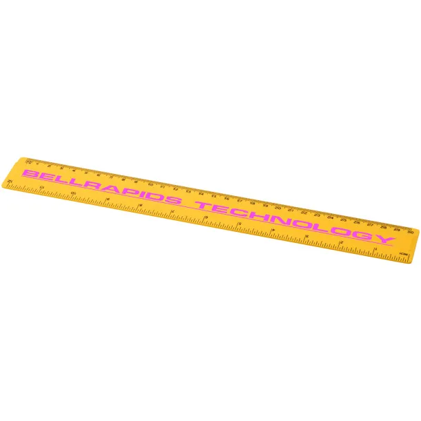 Renzo 30 cm plastic ruler - Unbranded Yellow