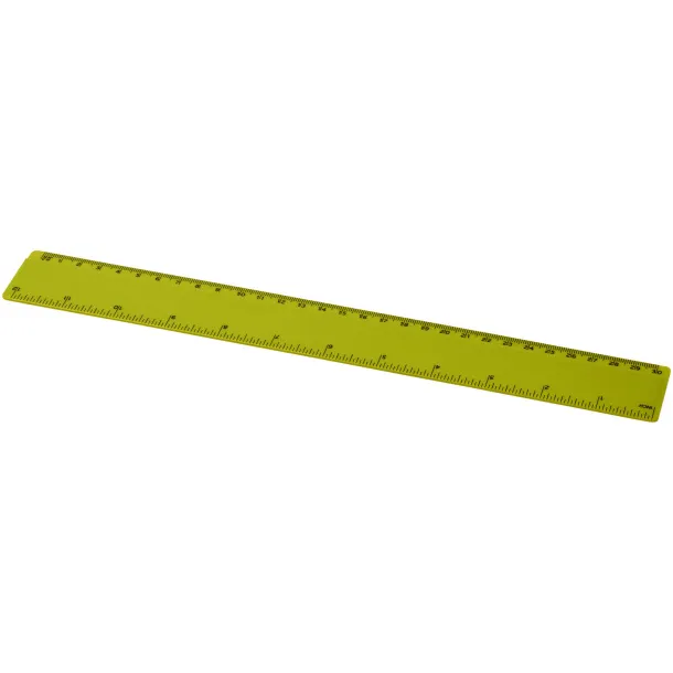 Renzo 30 cm plastic ruler Lime