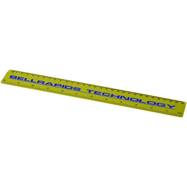 Renzo 30 cm plastic ruler Lime