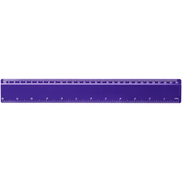 Renzo 30 cm plastic ruler Purple