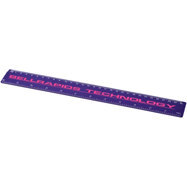 Renzo 30 cm plastic ruler Purple