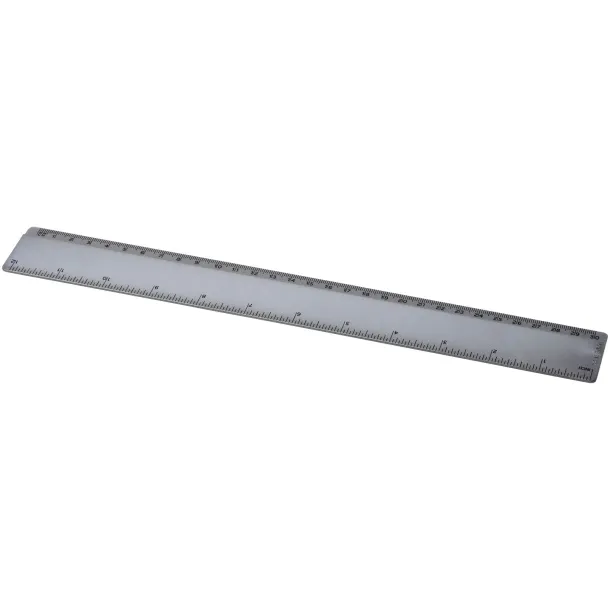 Renzo 30 cm plastic ruler Silver