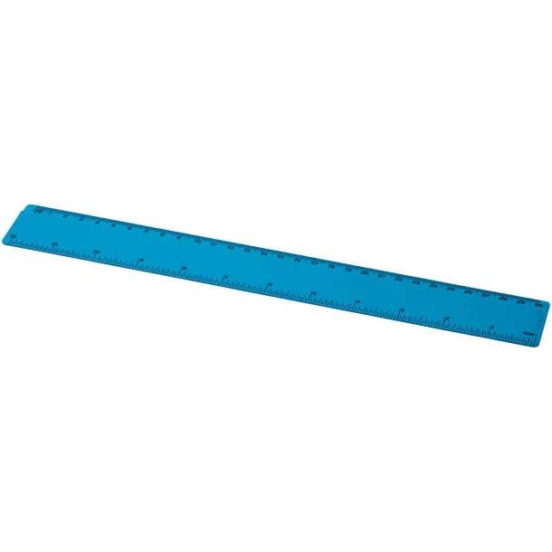 Renzo 30 cm plastic ruler Aqua