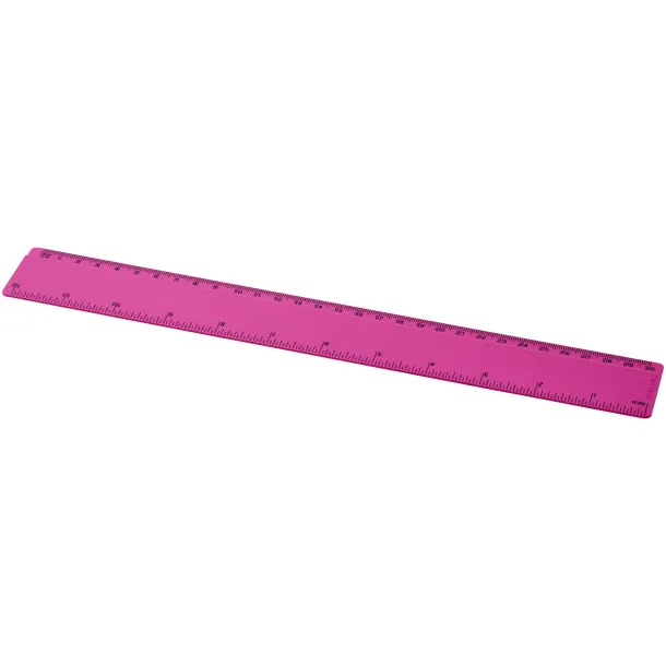 Renzo 30 cm plastic ruler Magenta