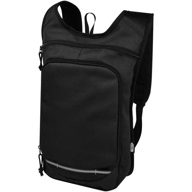 Trails GRS RPET Ruksak za slobodno vrijeme, 6.5L - Unbranded Solid black